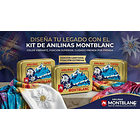 Anilina Montblanc Kit: 2 Colores + 1 Fijador        Original Caja Dorada 13