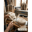 Huincha Mochila Espiga Algodón 50 Mts Anchos: 2, 3 y 4 cms Crudo Natural 3