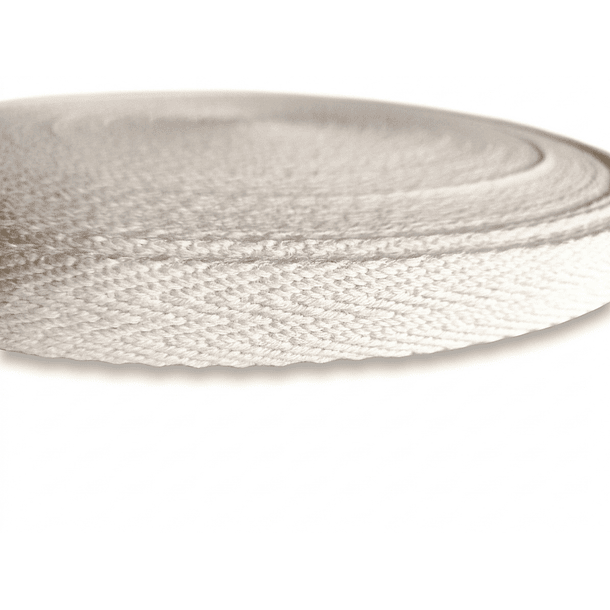 Huincha Mochila Espiga Algodón 50 Mts Anchos: 2, 3 y 4 cms Crudo Natural 28