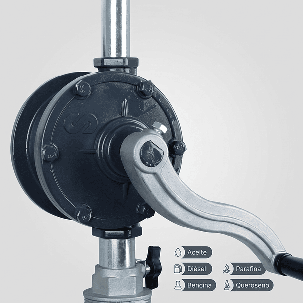 BOMBA MANUAL TRASVASIJE ROTATORIA ALUMINIO 308010 6