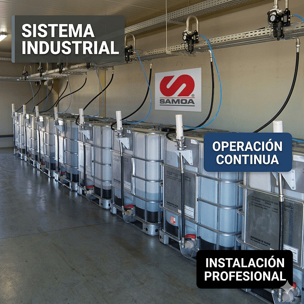 BOMBA NEUMATICA ACEITE SAMOA PM2 3:1 BIDON 205L 354120 4