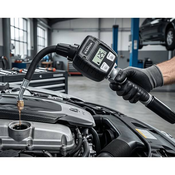 Pistola Contadora Aceite Digital 1/2 Samoa Antigoteo Tubo flexible  Modelo 365535 1