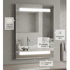 Espejo LED Touch 45x60 cm con Luz Superior e Inferior 4