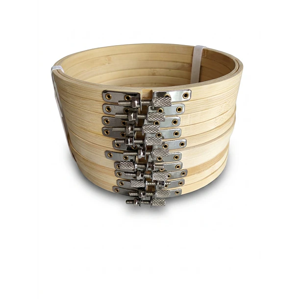 Bastidor de Bordar Madera Redondo 16 cm – Pack 10 Unidades Bambú- COPIA 5