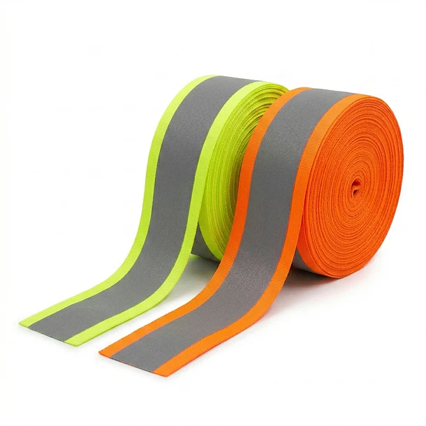 CINTA REFLECTANTE TEXTIL DE SEGURIDAD 7 CM X 10 METROS 8