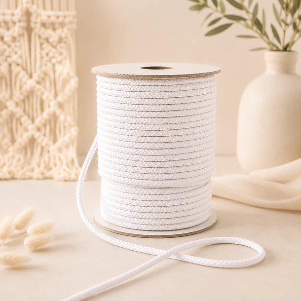 Cordón Tripolino Macramé 4mm X 100 Metros 500 Grs Poliéster 4
