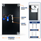 Espejo Rectangular LED Touch 70x100 cm – Luz Posterior con 3 Tonos de Iluminación 7