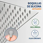 Plato Ducha Cuadrado Acero Inoxidable 25x25 Cms 2