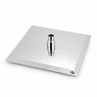 Plato Ducha Cuadrado Acero Inoxidable 25x25 Cms 7