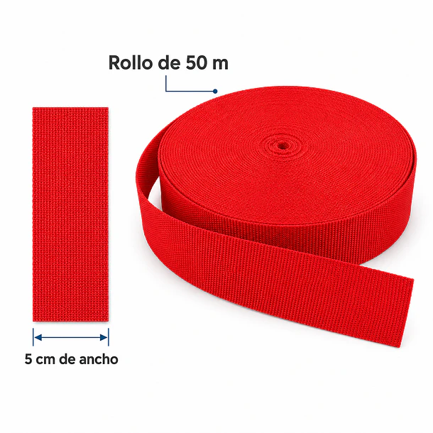 Huincha de Mochila 5 cm x 50 mts 41