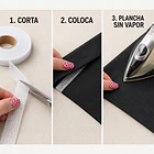 Cinta Basta 20mm para Dobladillo Pantalón, Cortina, Ropa Termoadhesiva 80y 16