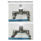 Llave Monomando Tina Ducha Modern Inox Taumm 8