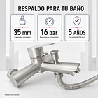 Llave Monomando Tina Ducha Modern Inox Taumm 5
