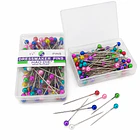 Alfileres Cabeza Color Plástica ¡2 Cajas X 100 Unidades C/u! 1