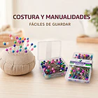 Alfileres Cabeza Color Plástica ¡2 Cajas X 100 Unidades C/u! 4