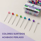 Alfileres Cabeza Color Plástica ¡2 Cajas X 100 Unidades C/u! 11