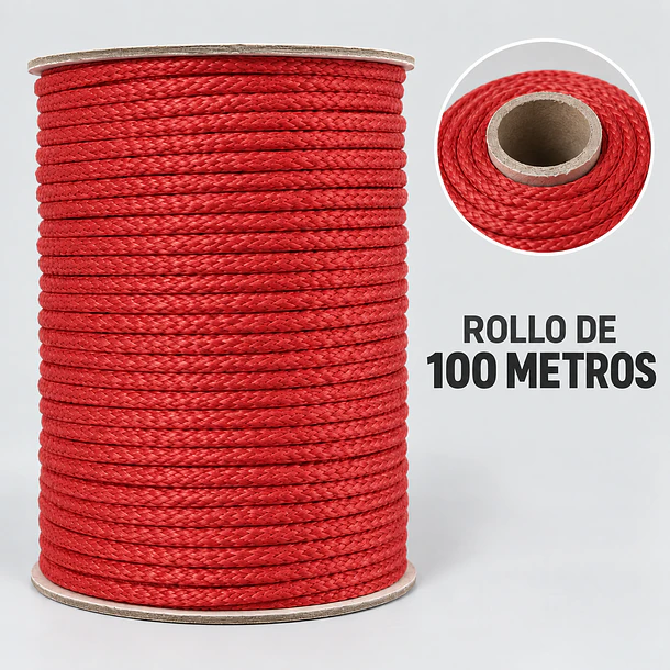 Cordón Tripolino Macramé 4mm X 100 Metros 500 Grs Poliéster 14