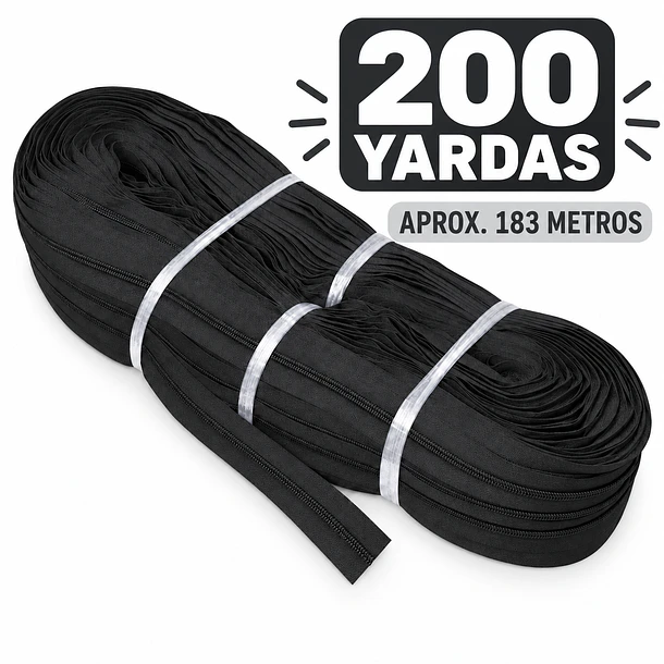 CIERRE DE NYLON N.º 5 – ROLLO DE 200 YARDAS 1