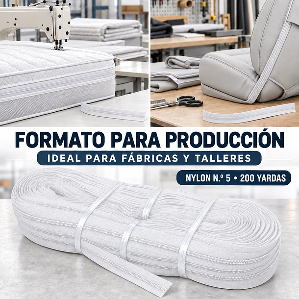 CIERRE DE NYLON N.º 5 – ROLLO DE 200 YARDAS 9