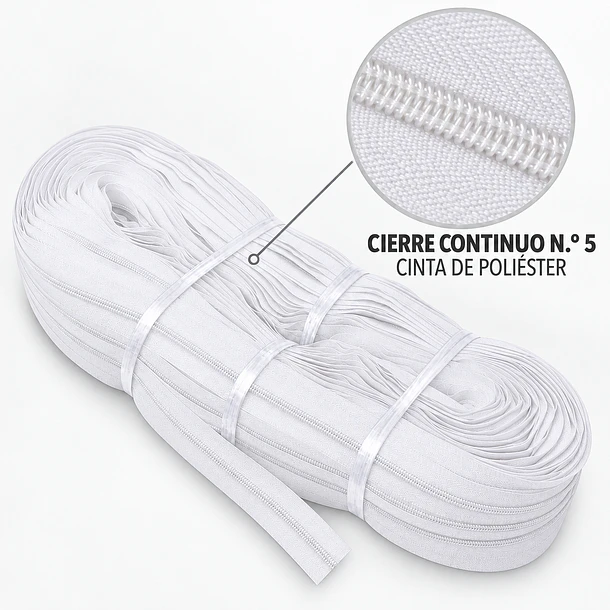 CIERRE DE NYLON N.º 5 – ROLLO DE 200 YARDAS 12