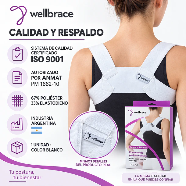 CORRECTOR DE POSTURA ELÁSTICO WELLBRACE 306 – ESPALDA Y HOMBROS 8