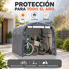 Cobertizo Para Bicicletas Y Motos 1,57x2,20x1,63m 4