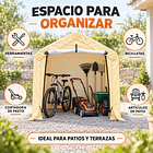 Bodega de Jardín Armable Beige 1,83 x 1,83 x 1,83 m 7