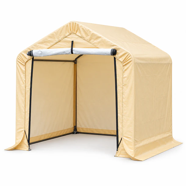 Bodega de Jardín Armable Beige 1,83 x 1,83 x 1,83 m 8