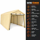 Carpa garage armable para auto, camioneta y maquinaria 3