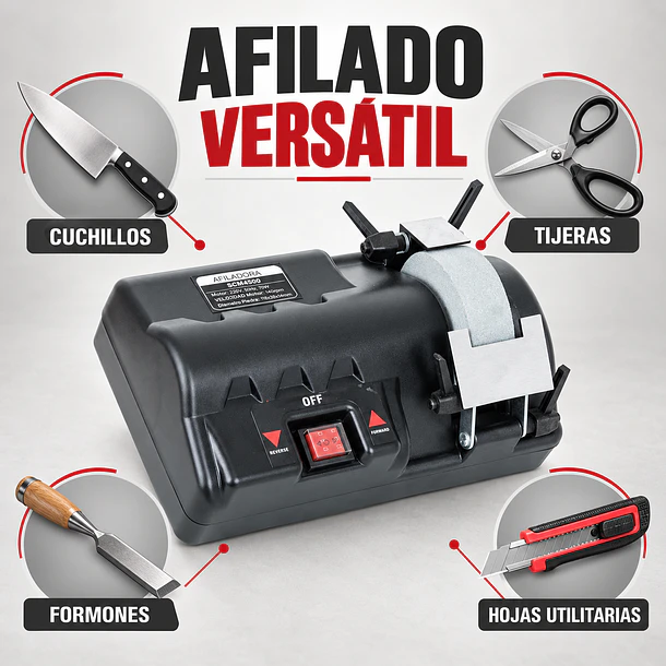 AFILADOR DE CUCHILLOS ELÉCTRICO PROFESIONAL ALLWIN SCM4500 7