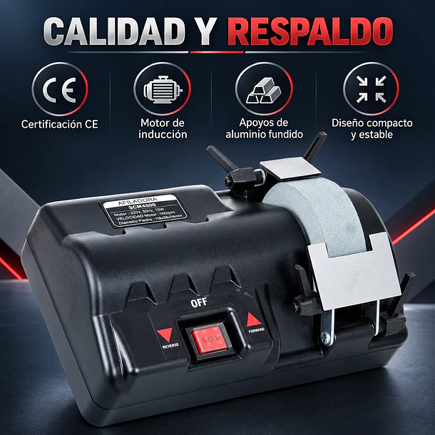 AFILADOR DE CUCHILLOS ELÉCTRICO PROFESIONAL ALLWIN SCM4500 11
