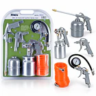 Kit Pistolas De Pintar Para Compresor Muzi Ak-6 5 Piezas 16