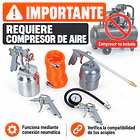 Kit Pistolas De Pintar Para Compresor Muzi Ak-6 5 Piezas 7