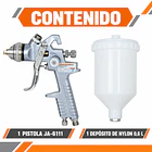 Pistola de Pintar Neumática Jonnesway JA-6111 1,4 mm con Depósito 600 ml 2