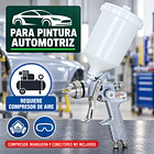 Pistola de Pintar Neumática Jonnesway JA-6111 1,4 mm con Depósito 600 ml 5