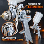Pistola de Pintar Neumática Jonnesway JA-6111 1,4 mm con Depósito 600 ml 6