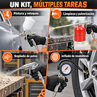 Kit de Pistolas y Accesorios para Compresor 5 Piezas SDS Power W-C2000-GP 10