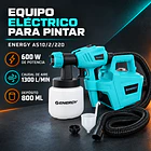 Equipo Eléctrico para Pintar Energy AS10/2/220 600W con Depósito de 800 ml 8