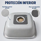 Lavaplatos Acero inoxidable Bajo Cubierta 43x38 con Desagüe y Sifón 5