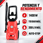 Kit Hidrolavadora Energizer 110 Bar + Manguera 15m 6