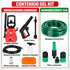 Kit Hidrolavadora Energizer 110 Bar + Manguera 15m 8