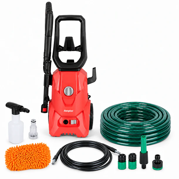 Kit Hidrolavadora Energizer 110 Bar + Manguera 15m 1