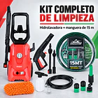 Kit Hidrolavadora Energizer 110 Bar + Manguera 15m 3