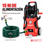 Kit Hidrolavadora Energizer EZX1800 140 Bar 1800 W + Manguera Everest 15 m 6