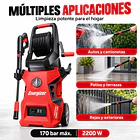 Kit Hidrolavadora Energizer 170 Bar 2200W + Manguera 15m 7