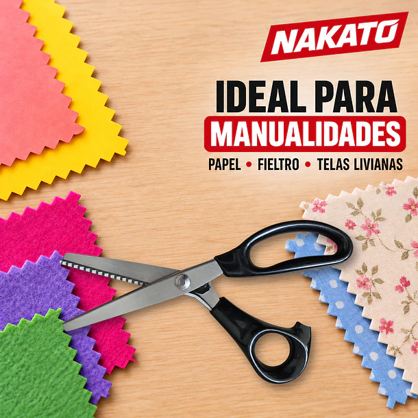 Tijera Zig Zag para Tela y Costura 23 cm | NAKATO 4