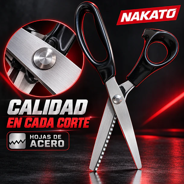 Tijera Zig Zag para Tela y Costura 23 cm | NAKATO 5