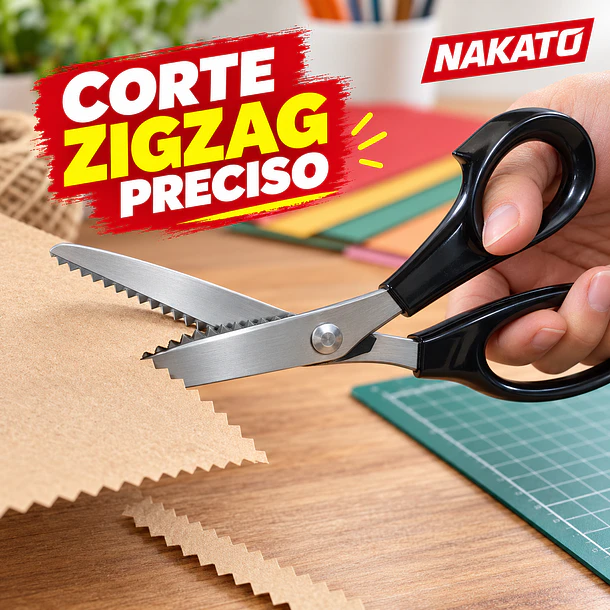Tijera Zig Zag para Tela y Costura 23 cm | NAKATO 6