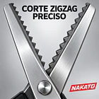 Tijera Zig Zag para Tela y Costura 23 cm | NAKATO 9