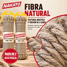 Cuerda Yute Natural Cañamo 4 Mm X 60 Metros Nakato 8